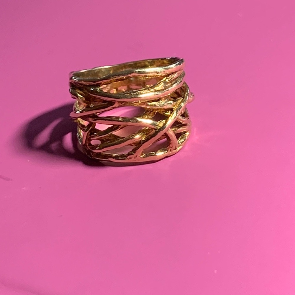 Vermeil band ring. Size 71/2.